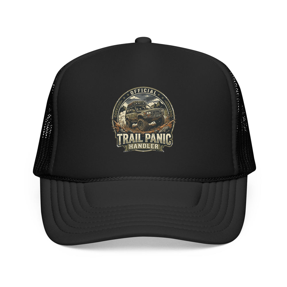 Trail Panic Handler Trucker Hat — Vintage Off-Road Adventure Cap
