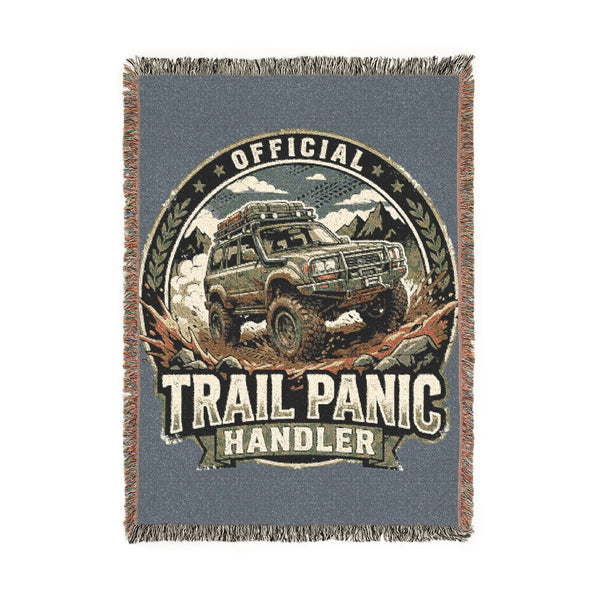 Trail Panic Handler Woven Blanket — Off-Road Adventure Throw