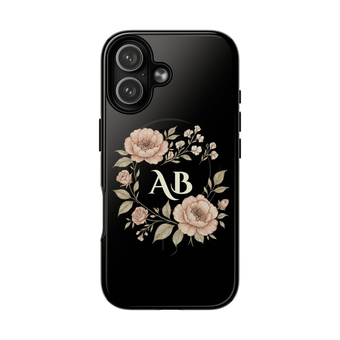 Custom Initials iPhone Case Compatible with MagSafe®