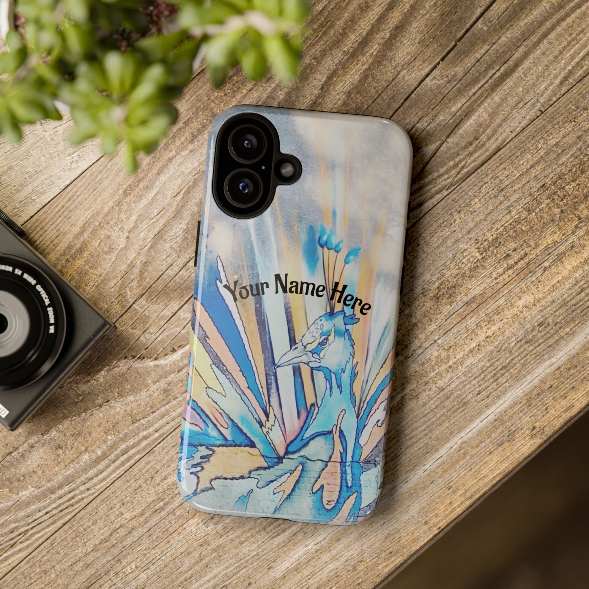 Personalized Peacock Art Phone Case, Tough Cases with Colorful Design, Unique Phone Cover, Stylish Tech Accessories, Gift for Her or Him