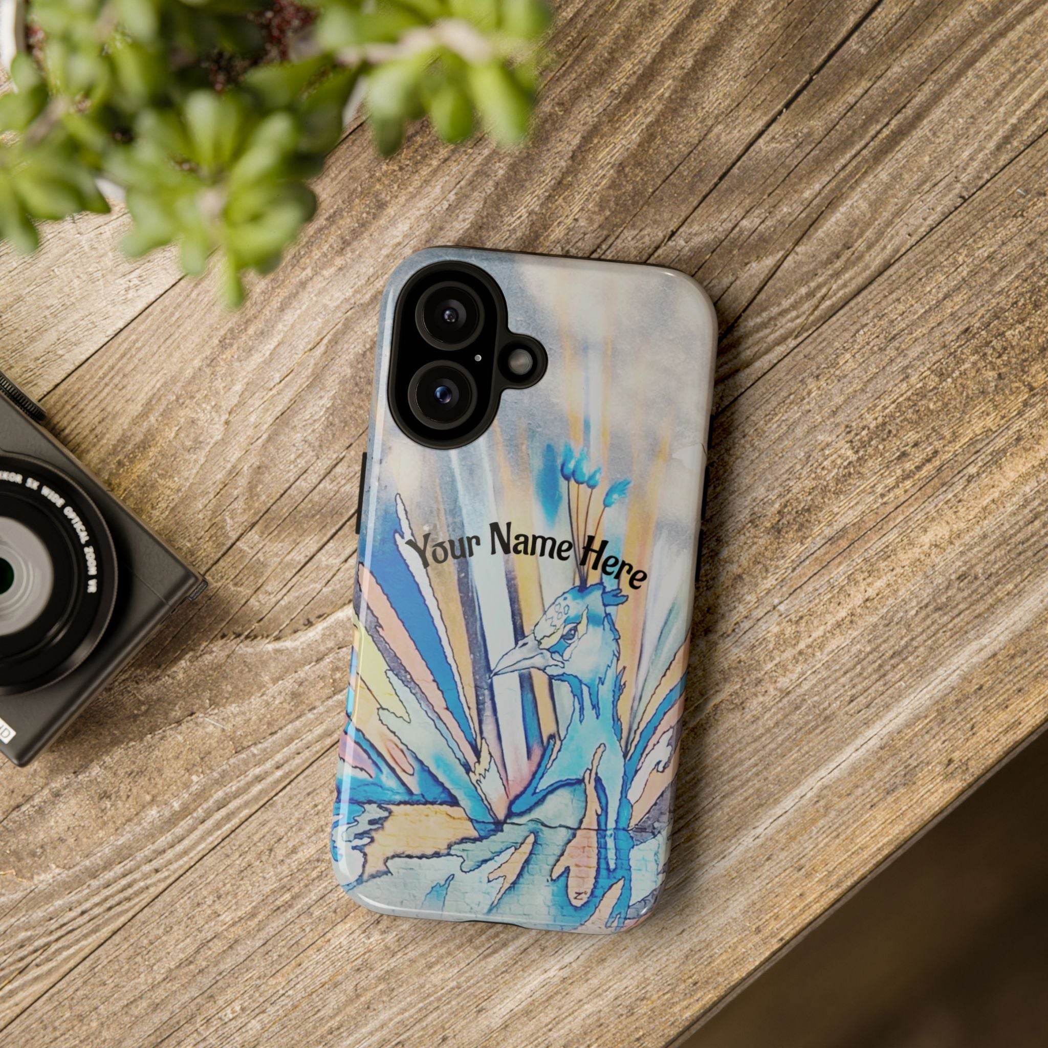 Personalized Peacock Art Phone Case, Tough Cases with Colorful Design, Unique Phone Cover, Stylish Tech Accessories, Gift for Her or Him