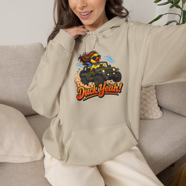 Ducky Yeah! Colorful Duck Graphic Hoodie