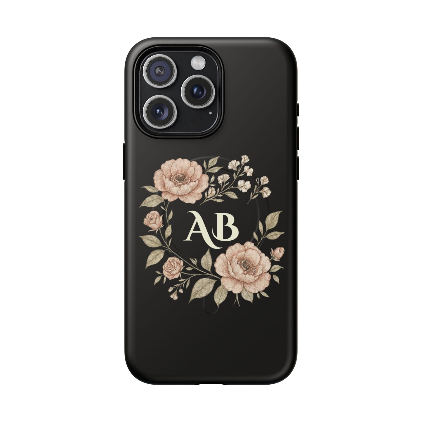 Custom Initials iPhone Case Compatible with MagSafe®