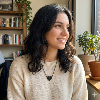 Actual Handwriting Engravable Heart Necklace — Personalized Pendant