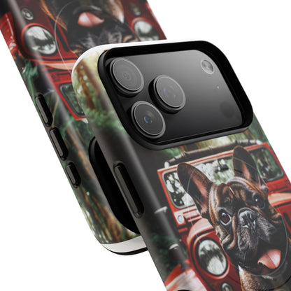 iPhone Case French Bulldog and Jeep Tough Magnetic Cases