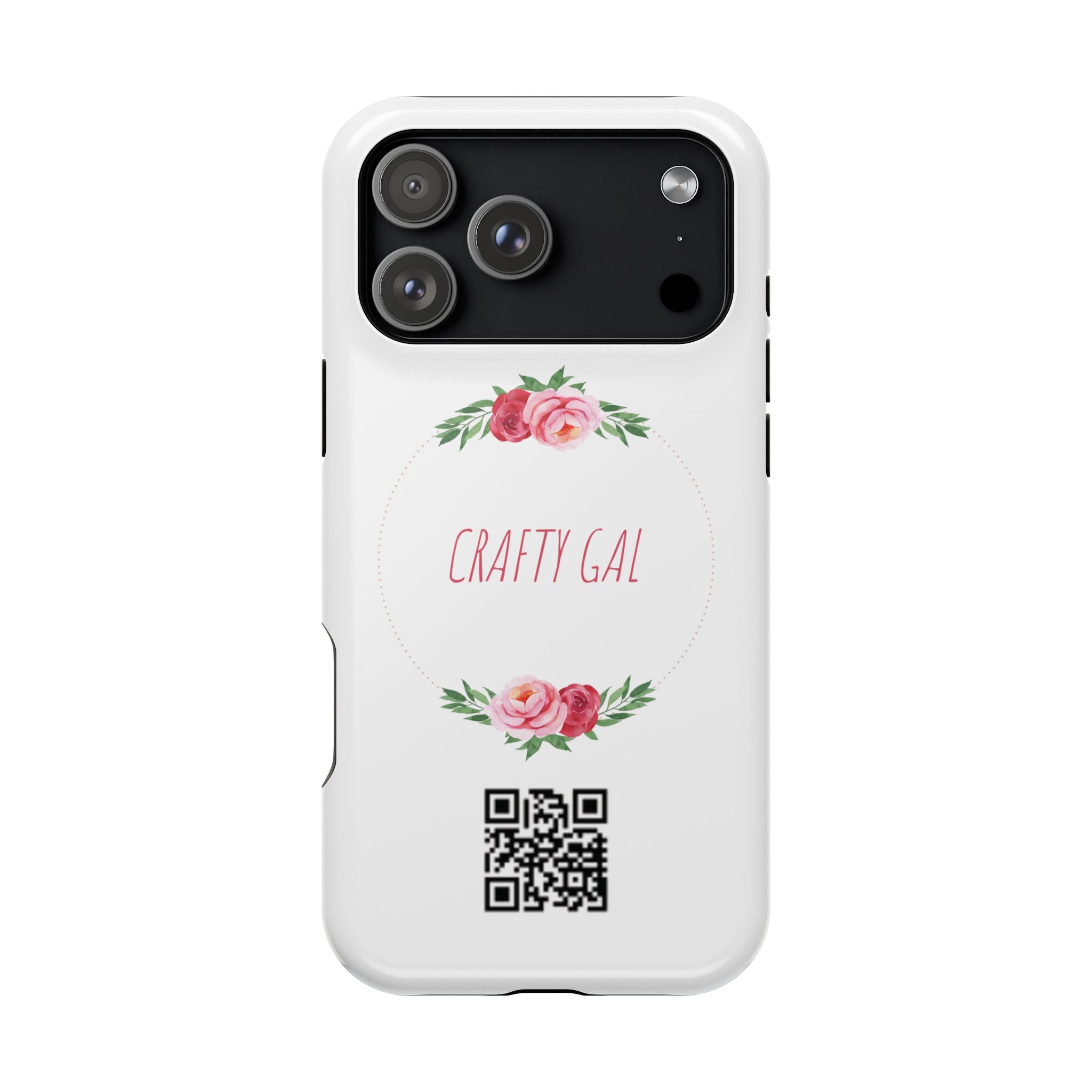 Floral Phone Case, Personalized Tech Accessory, Gift for Crafty Gal, Magnetic Impact-Resistant, Birthday, Mother's Day, Cute Design