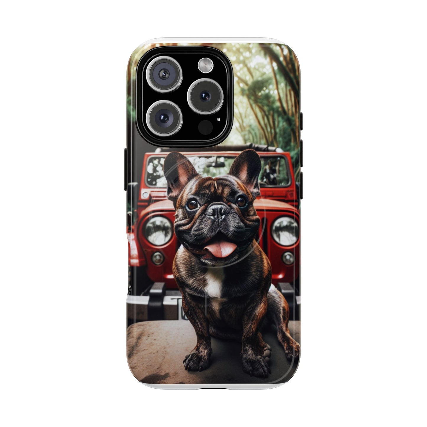 iPhone Case French Bulldog and Jeep Tough Magnetic Cases
