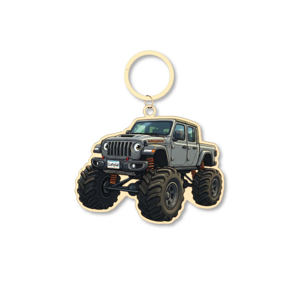 Personalized Keychain — Custom Cut Truck Keyring Gift for Off-Road Fans