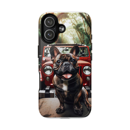 iPhone Case French Bulldog and Jeep Tough Magnetic Cases