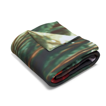 Fleece Blanket - Jeep and French Bulldog Design
