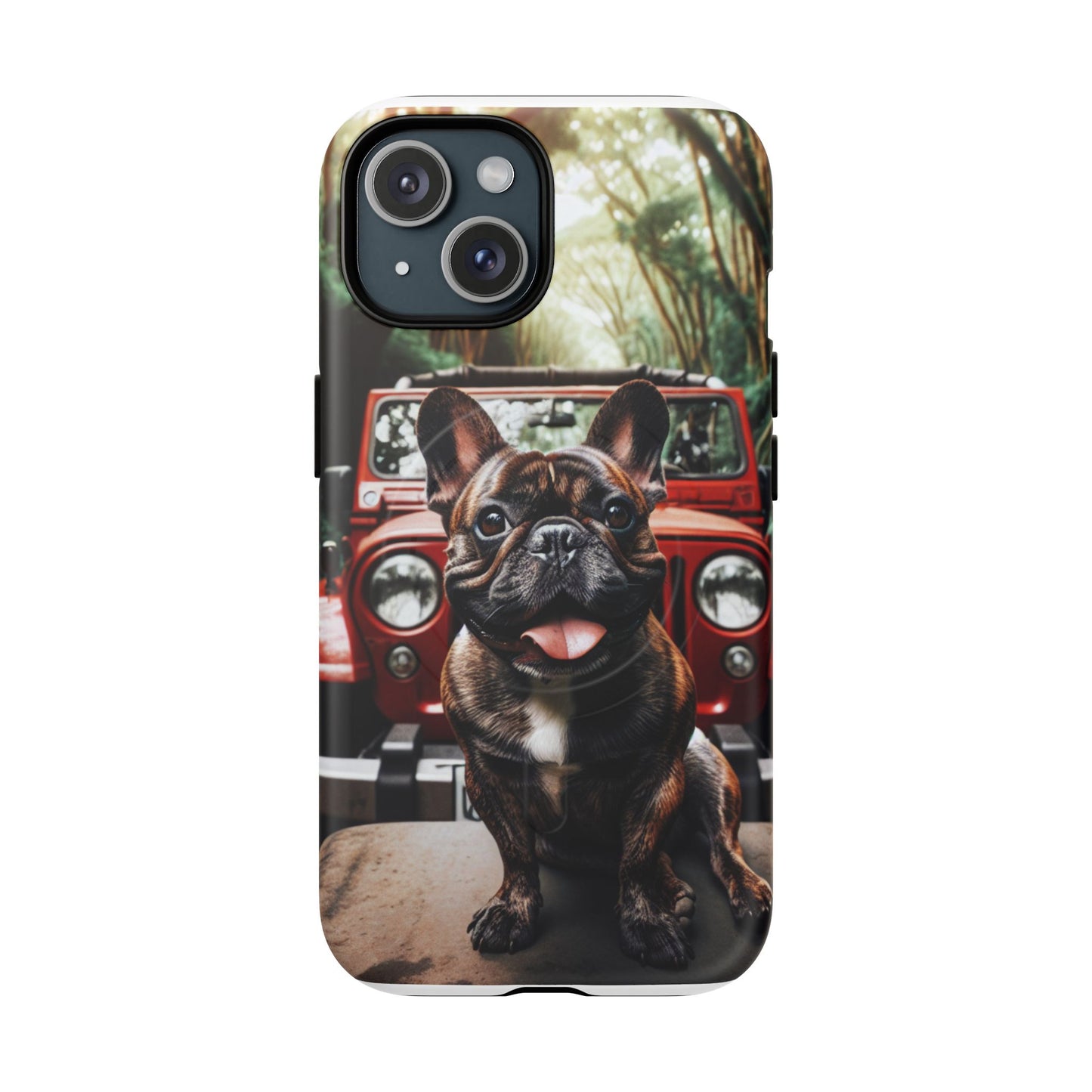 iPhone Case French Bulldog and Jeep Tough Magnetic Cases