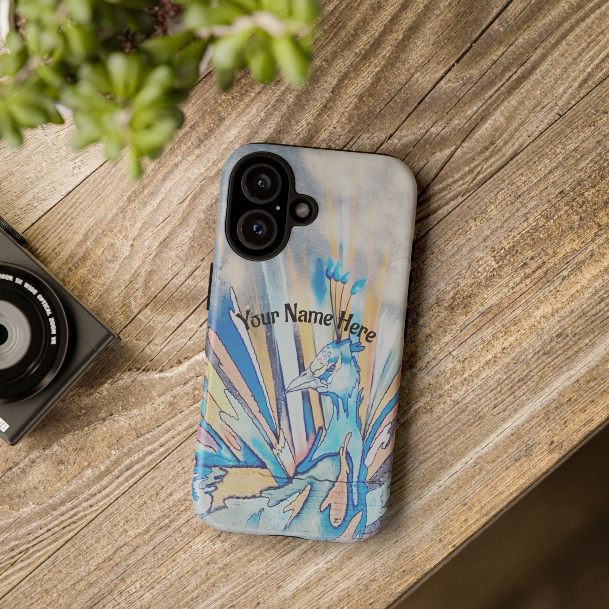 Personalized Peacock Art Phone Case, Tough Cases with Colorful Design, Unique Phone Cover, Stylish Tech Accessories, Gift for Her or Him