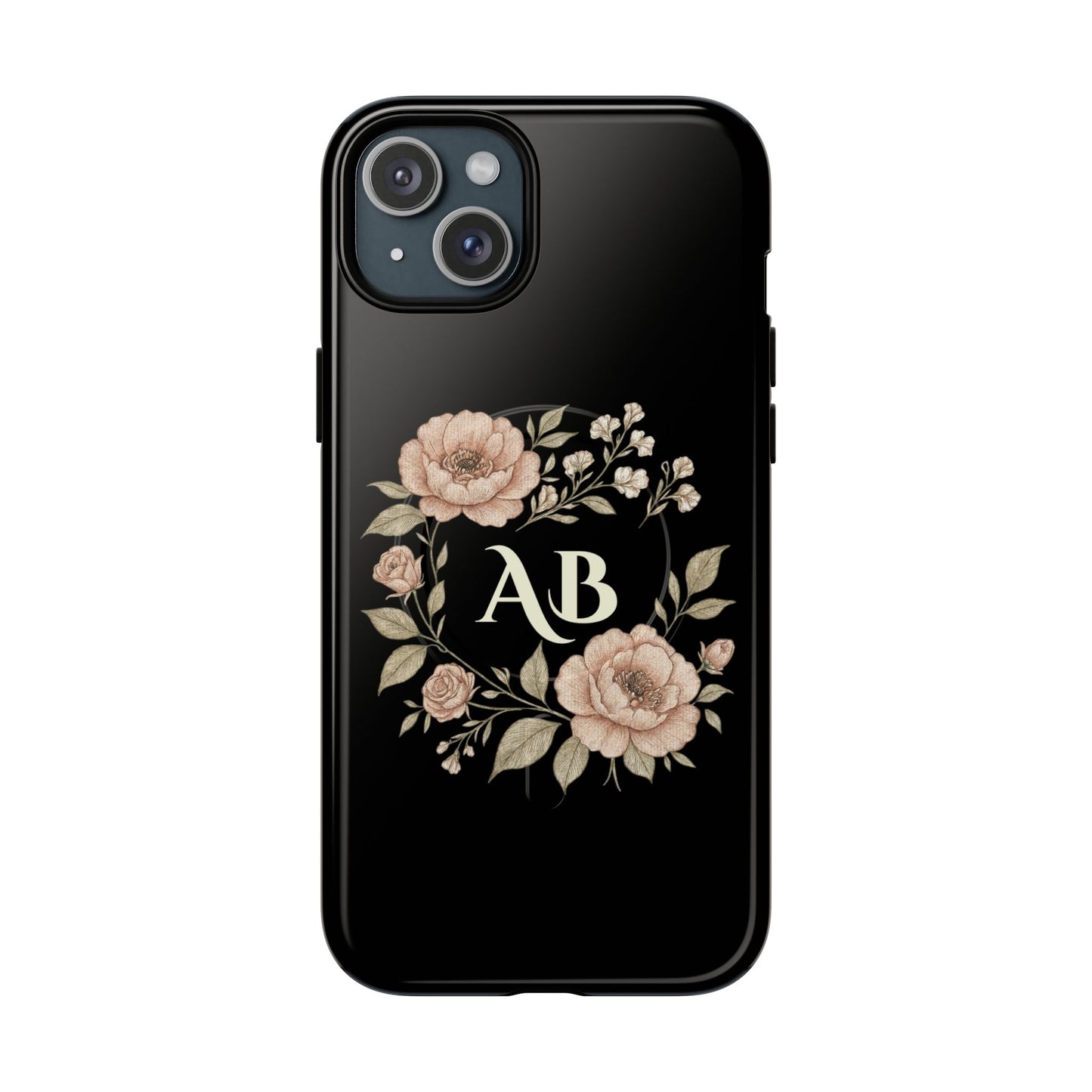 Custom Initials iPhone Case Compatible with MagSafe®