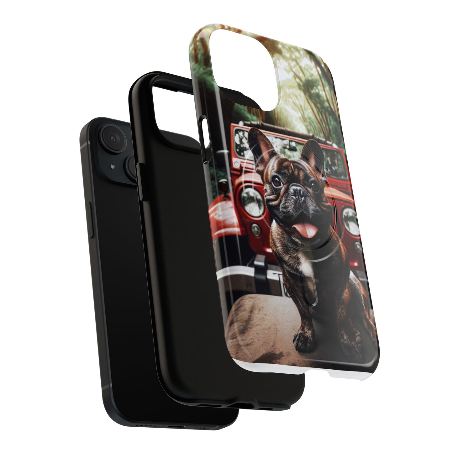iPhone Case French Bulldog and Jeep Tough Magnetic Cases