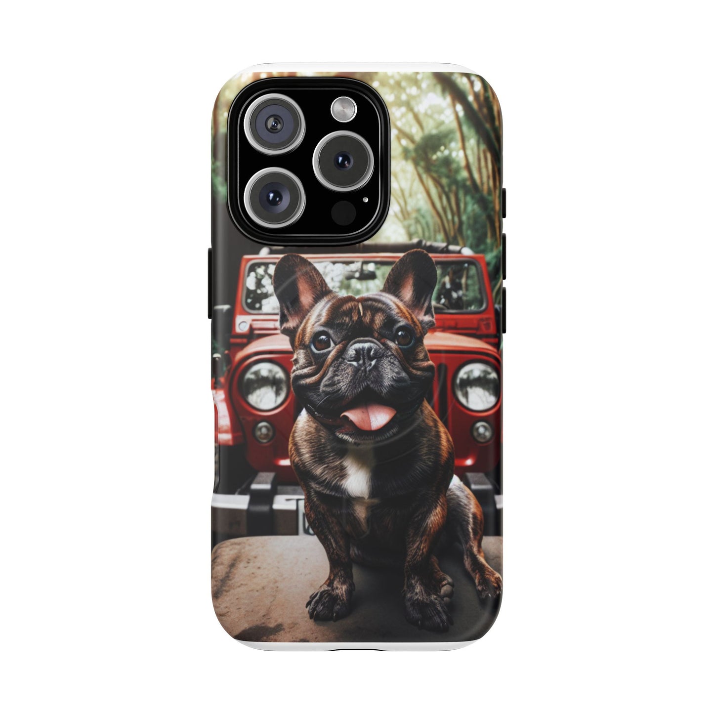 iPhone Case French Bulldog and Jeep Tough Magnetic Cases