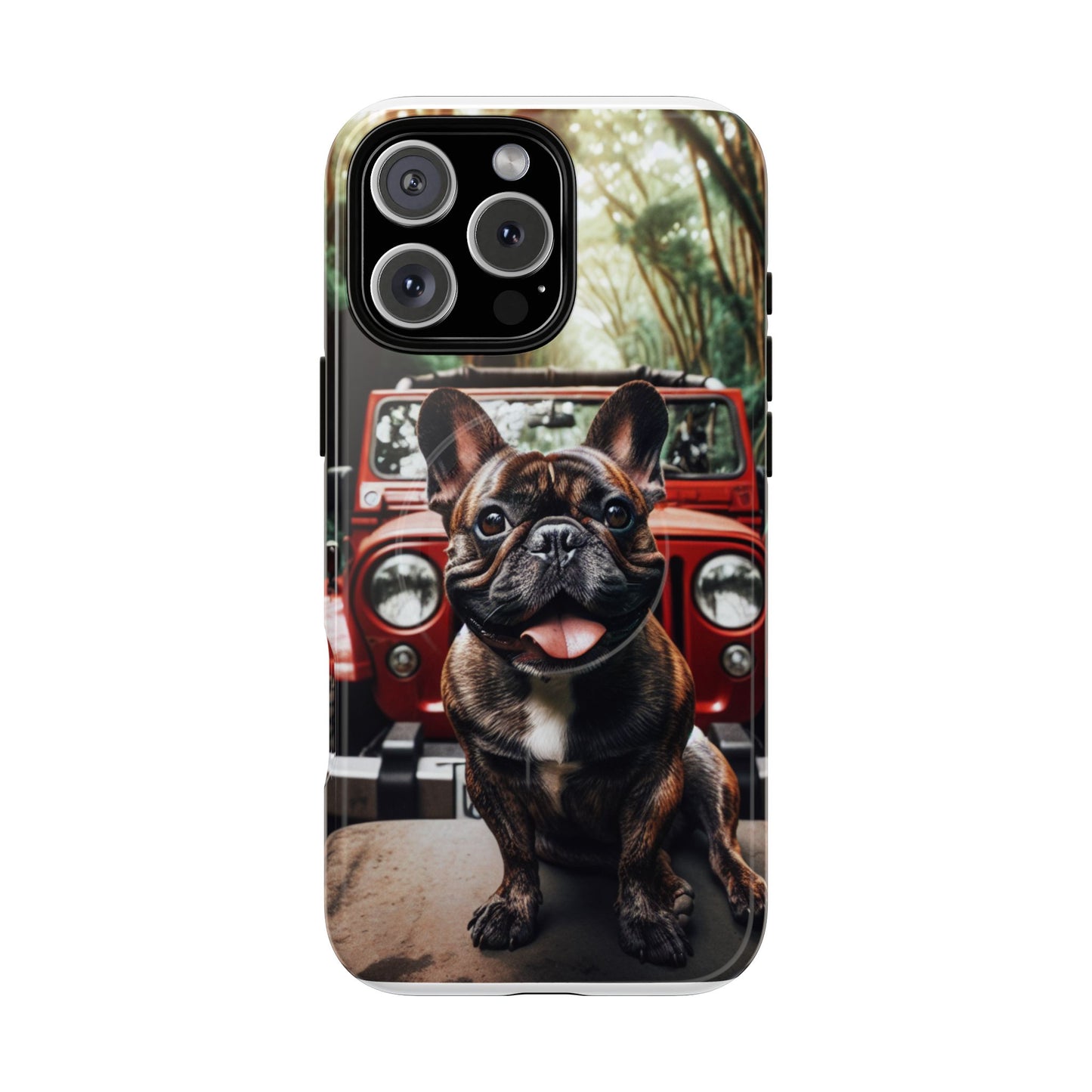 iPhone Case French Bulldog and Jeep Tough Magnetic Cases